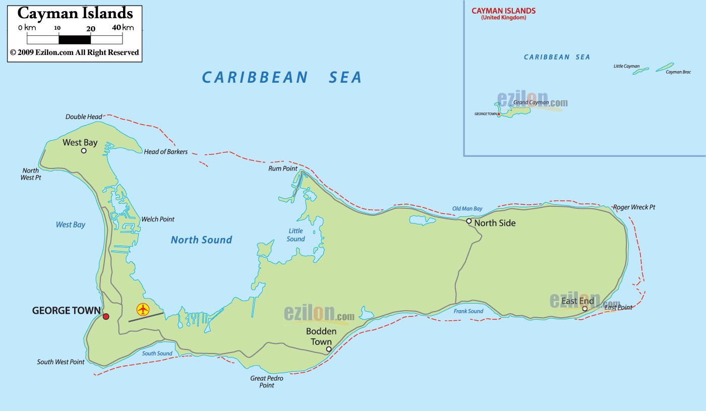 Detailed Political Map Of Cayman Islands Ezilon Maps | SexiezPicz Web Porn