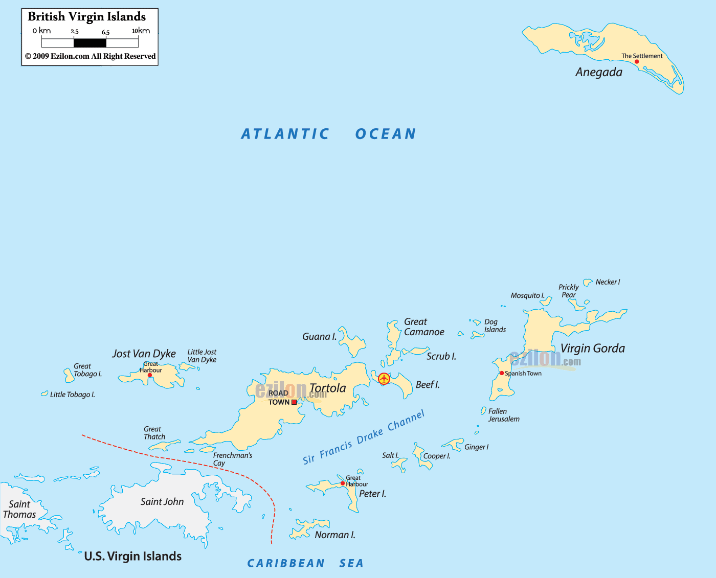 Printable Map Of Eastern Us