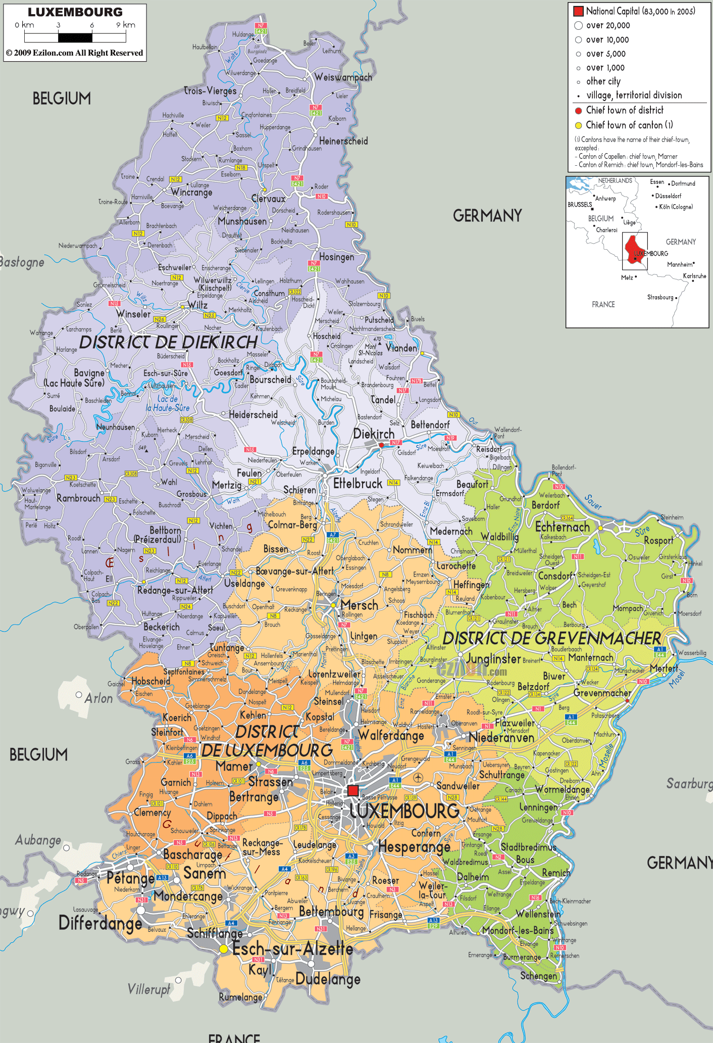 盧森堡地圖 – Debugg