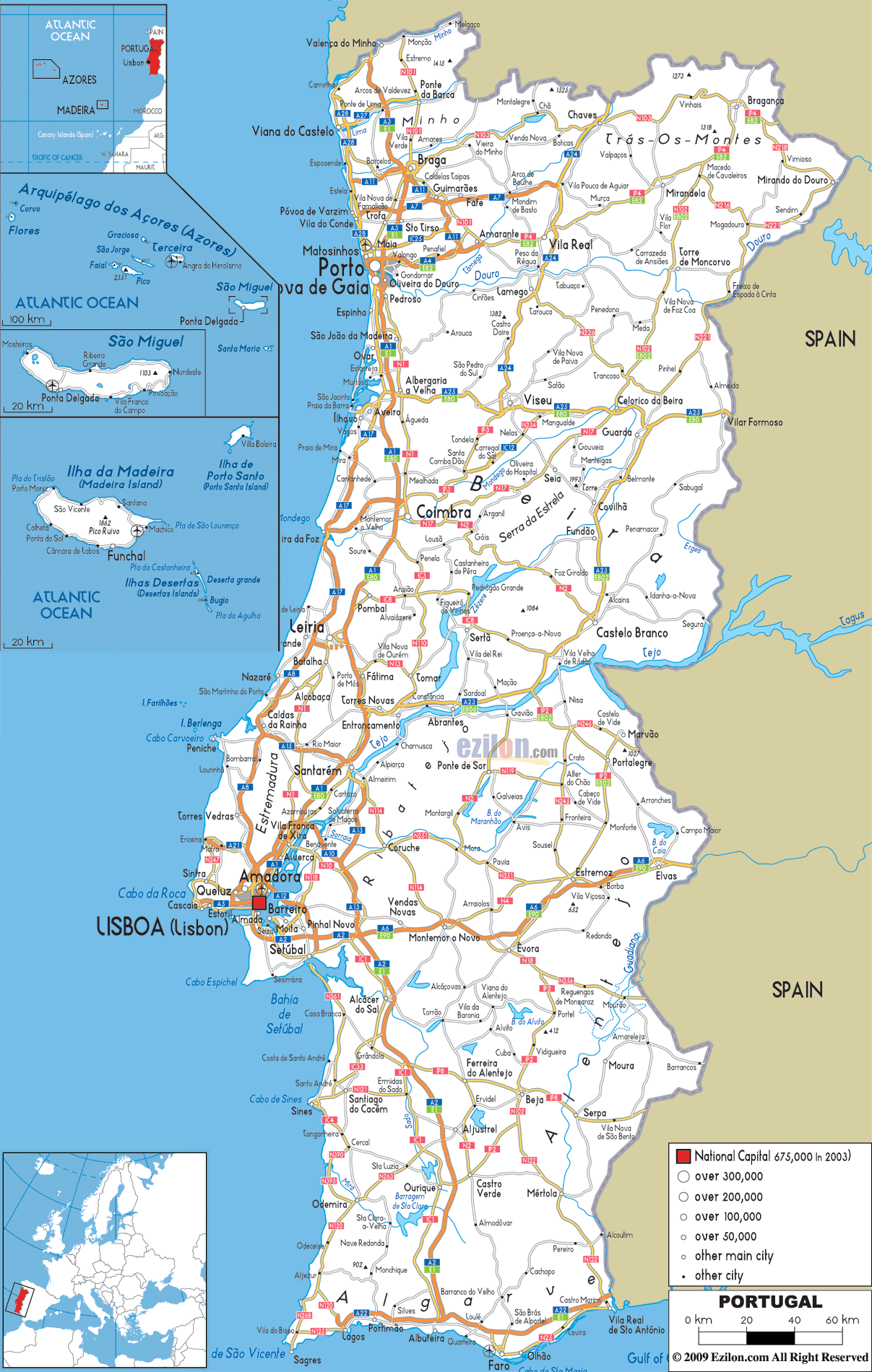 Portugal Road Map 