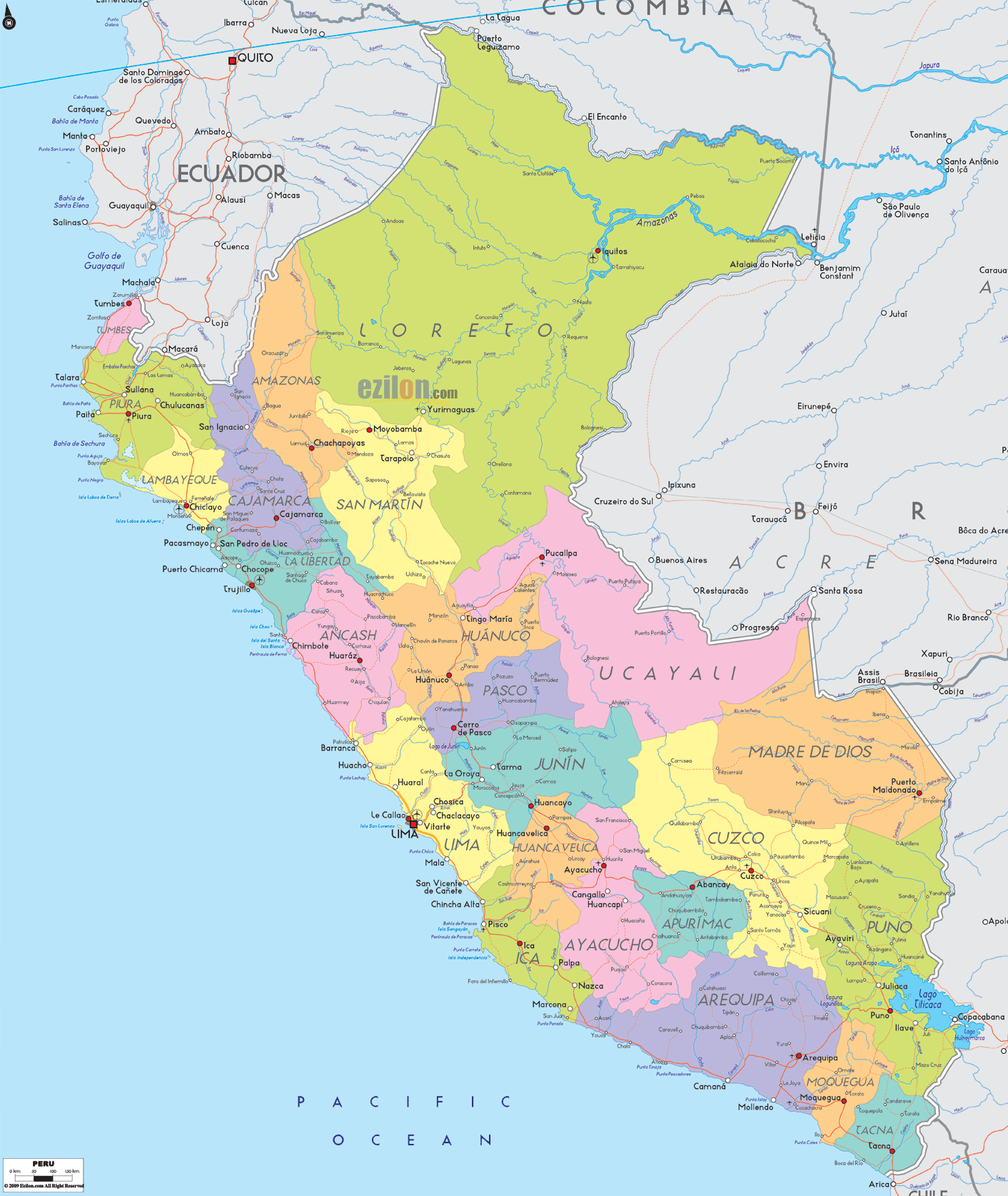 Mapas Geogr Ficos Do Peru Peru Map Map Political Map | The Best Porn ...